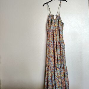 TOV Los Angeles Mumu Floral Print Maxi Dress Sz 40/M